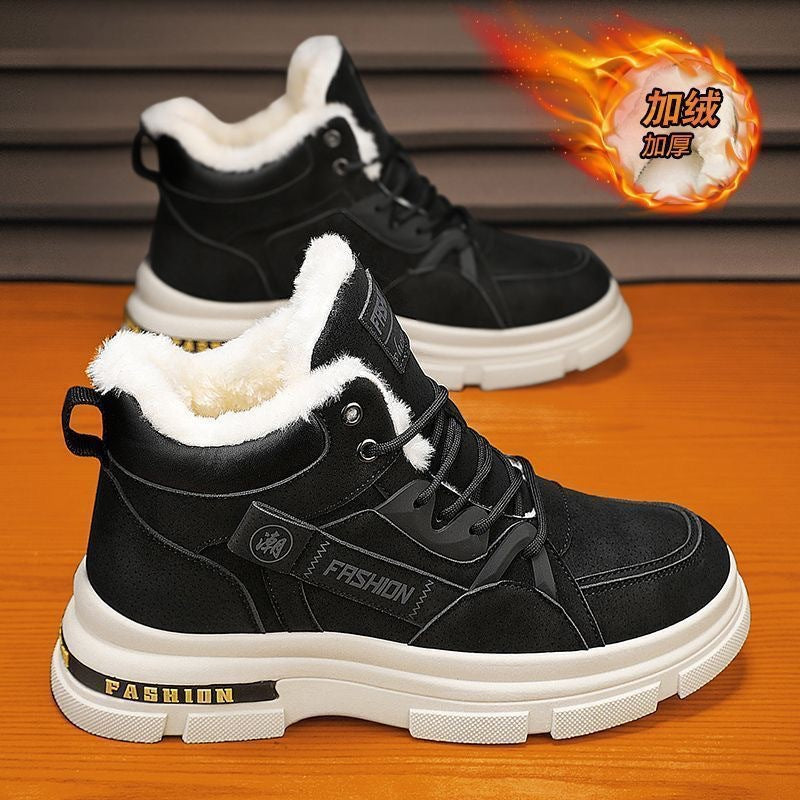 🔥🔥👞【39-44】2024 nowe męskie zimowe, pogrubione, aksamitne, ciepłe buty Martin
