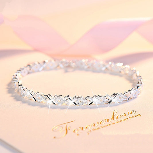 😀👉🍀Náramek Love New Fashion 925 Sterling Silver pro ženy