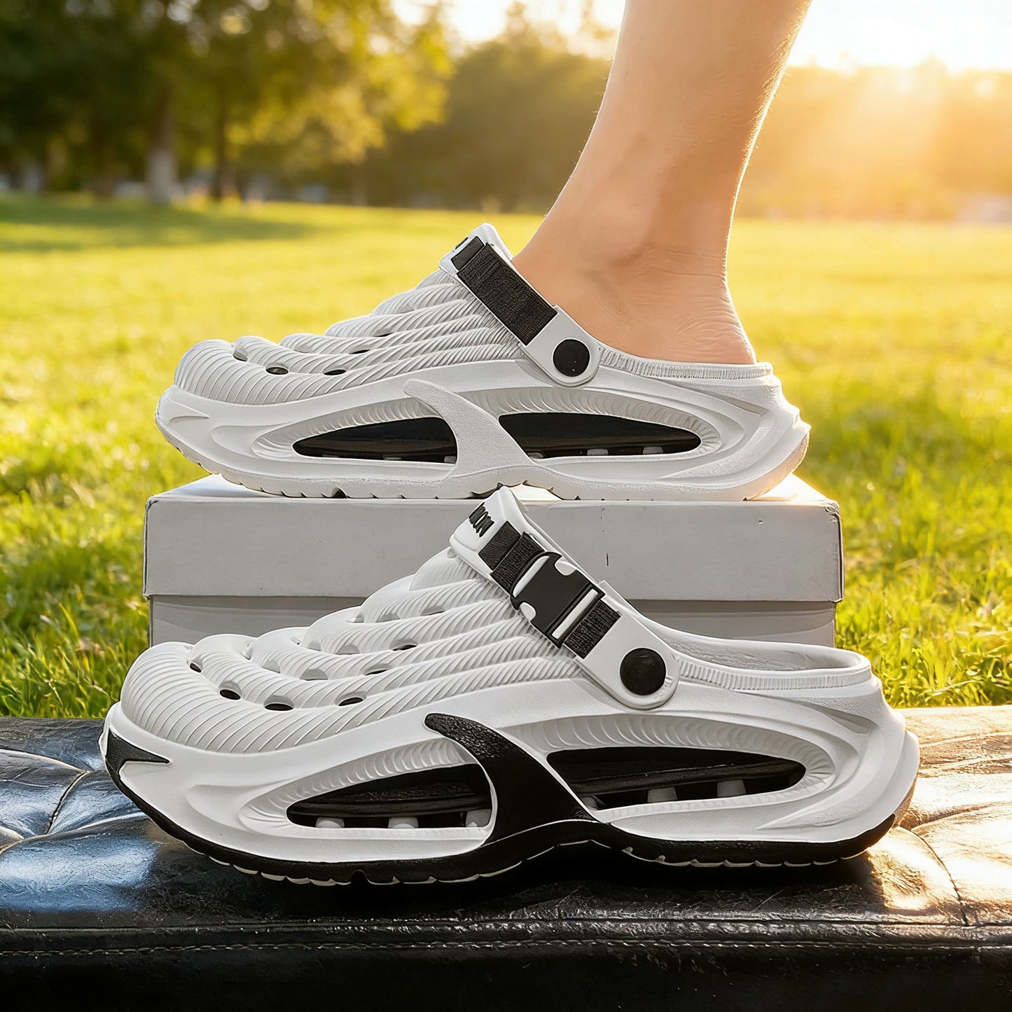 👟50% POPUST🌬️Moški večnamenski sandali 2 v 1: debel podplat iz EVA, nedrseči, izjemno lahki in zračni🏃♂️