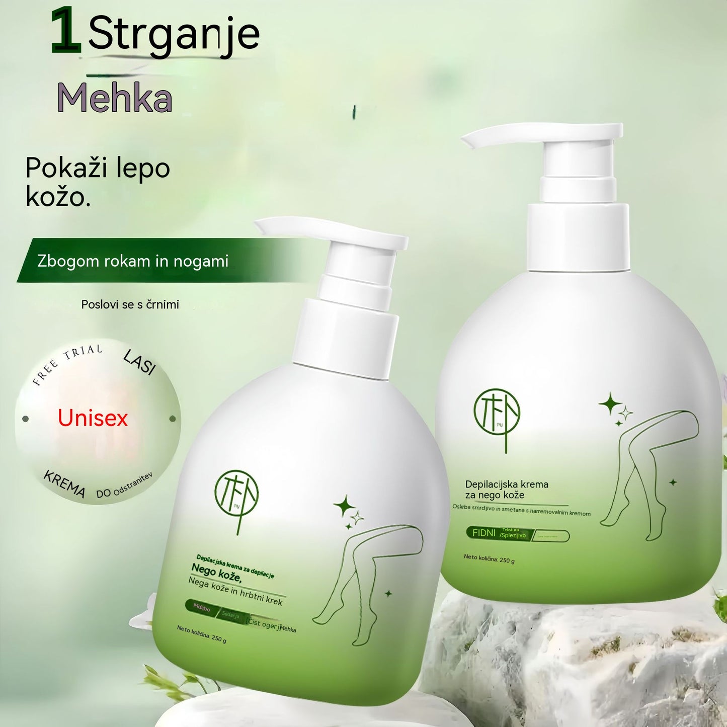 ✨Nežen in koži prijazen komplet za odstranjevanje dlak | Časovno omejena ponudba🎁