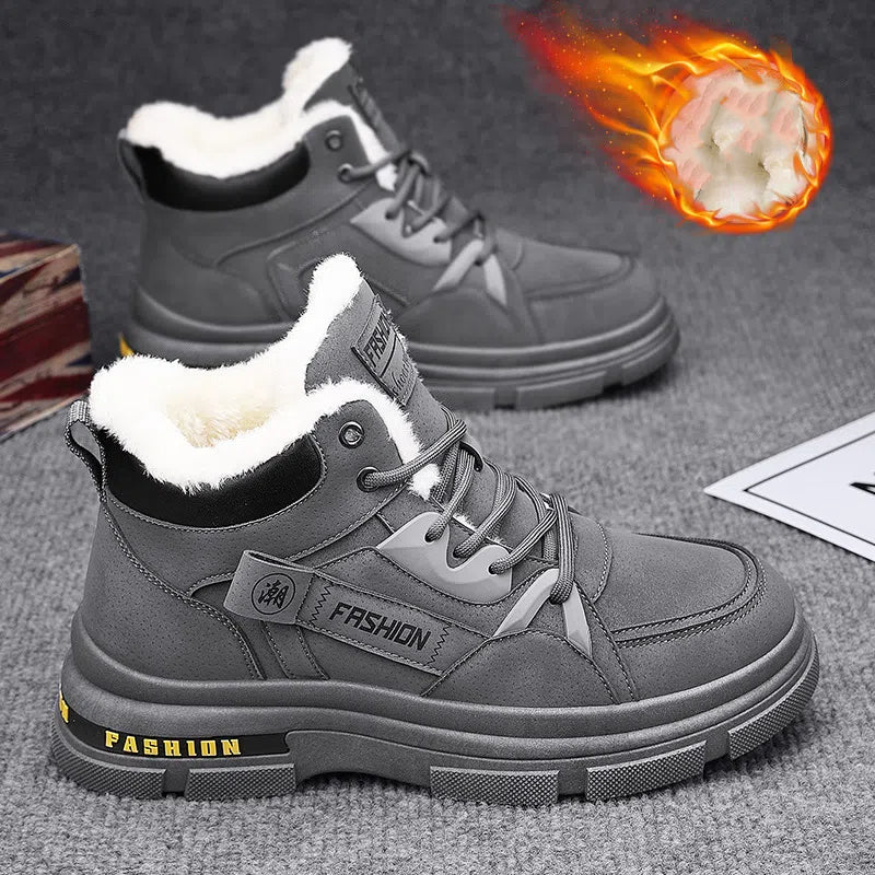 🔥🔥👞【39-44】2024 nowe męskie zimowe, pogrubione, aksamitne, ciepłe buty Martin