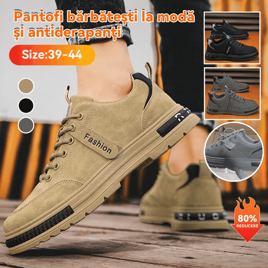 (Buty męskie) 🎉【39-44】Męskie miękkie skórzane trampki