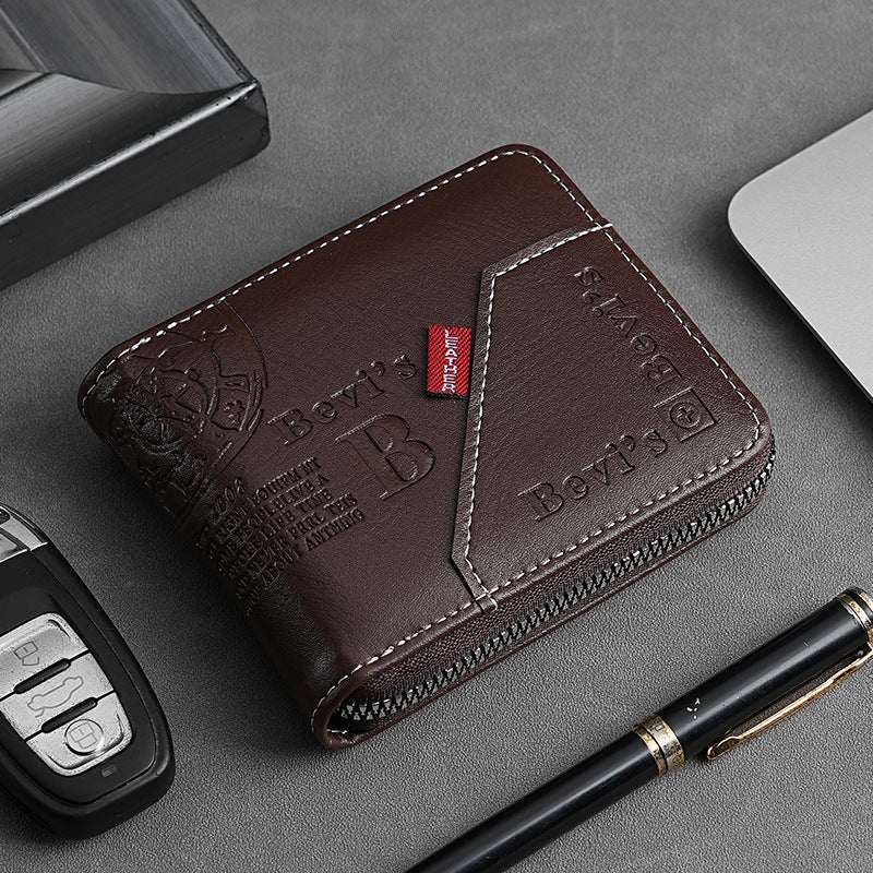 đ„đ„Nova in elegantna moĆĄka kratka denarnica z zadrgo v retro slogu.