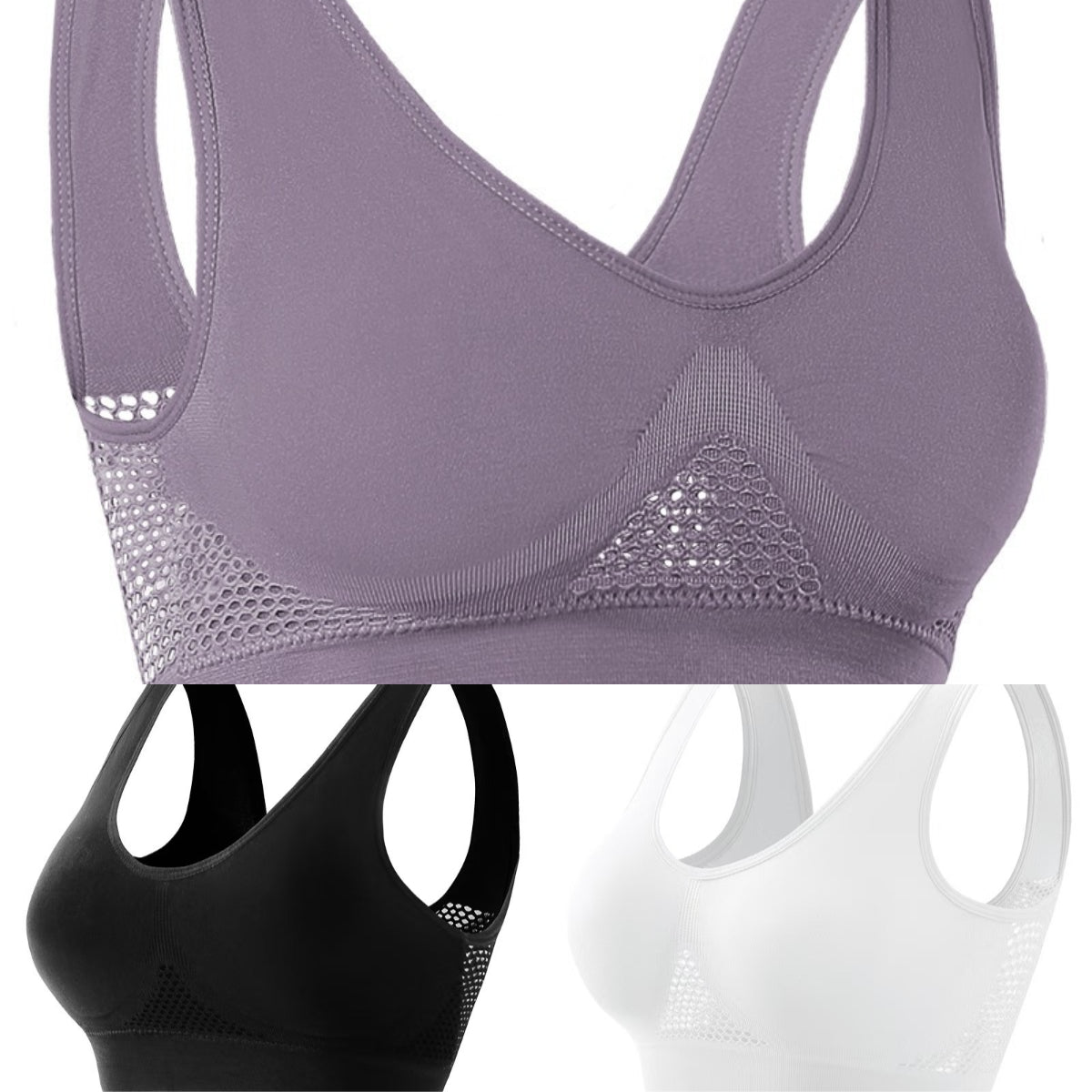 🥰【Paket 3 kosov】Zračen in kul modrček velike velikosti ❤️【40–120 kg】