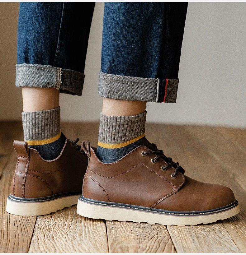 😍🧦 【10 par 】 Ciepłe wełniane skarpetki antybakteryjne i dezodorujące na jesień i zimę