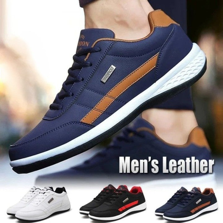 ✨(buty męskie)【38-48】 2025 nowe męskie wygodne skórzane buty sportowe