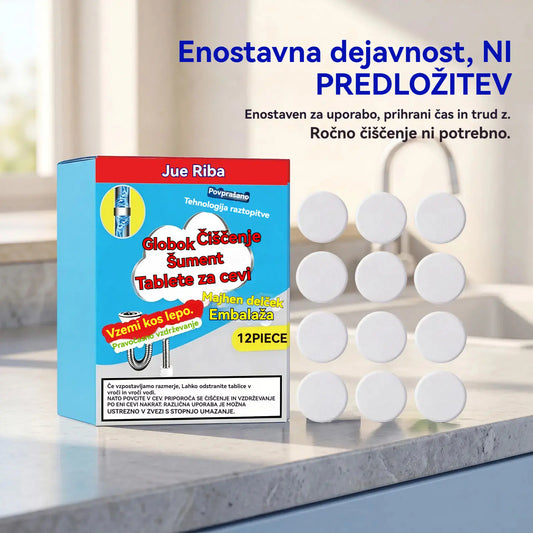 🥳3 pakiranja 💞 Močne šumeče tablete za čiščenje odtokov, hitro raztopijo maščobo in zamašitve zaradi las, antibakterijsko čistilo za odtoke in dezodorant za umivalnike, stranišča in talne odtoke.