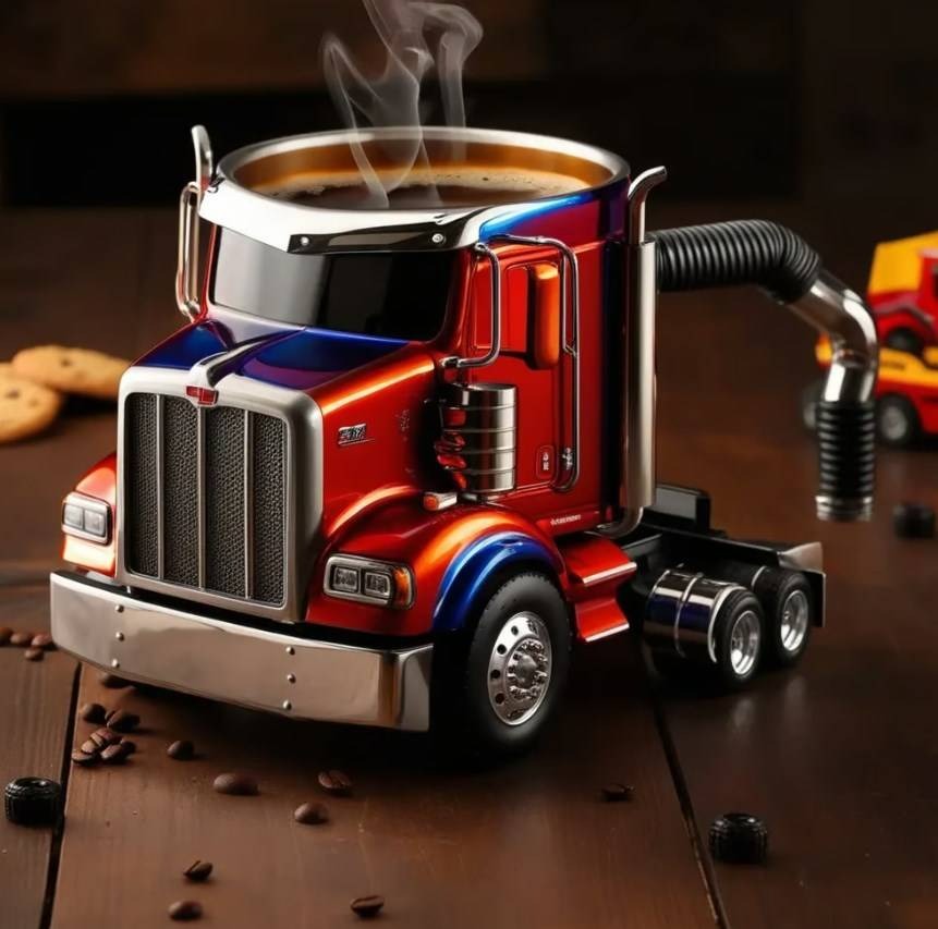 🚛Ručně vyráběné hrnky na kávu pro kamiony