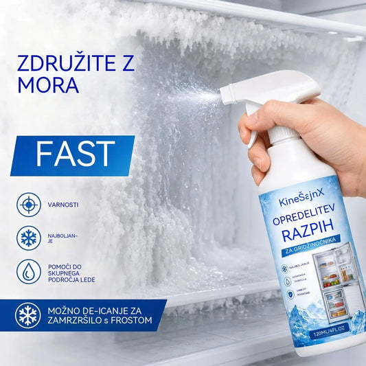 🔥【2 steklenički za 23 evrov】❄️ Novo sredstvo za odmrzovanje 2026 🧡 Hitro odstranite led iz zamrzovalnika
