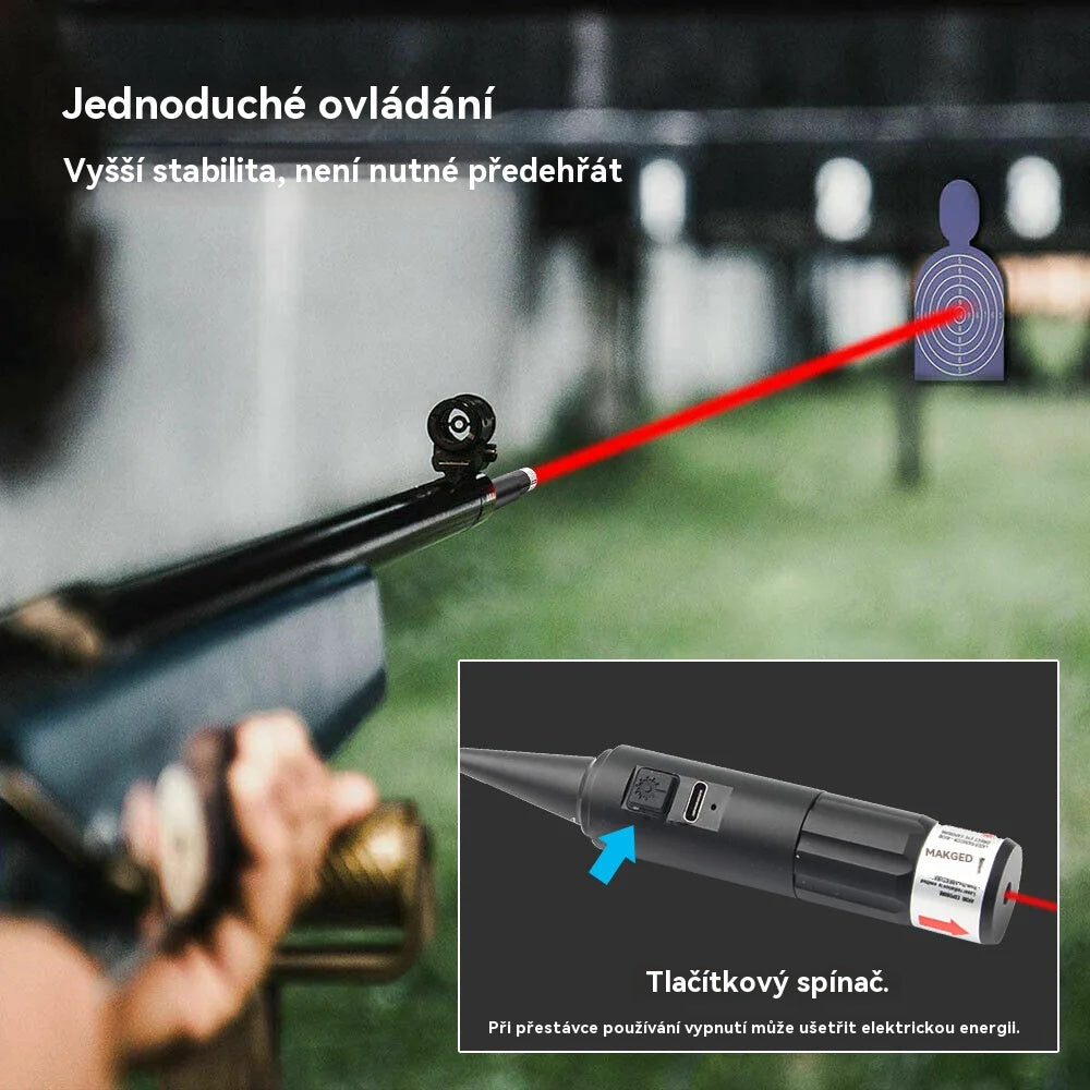 🎉Nastavitelná sada červeného laserového zaměřovače