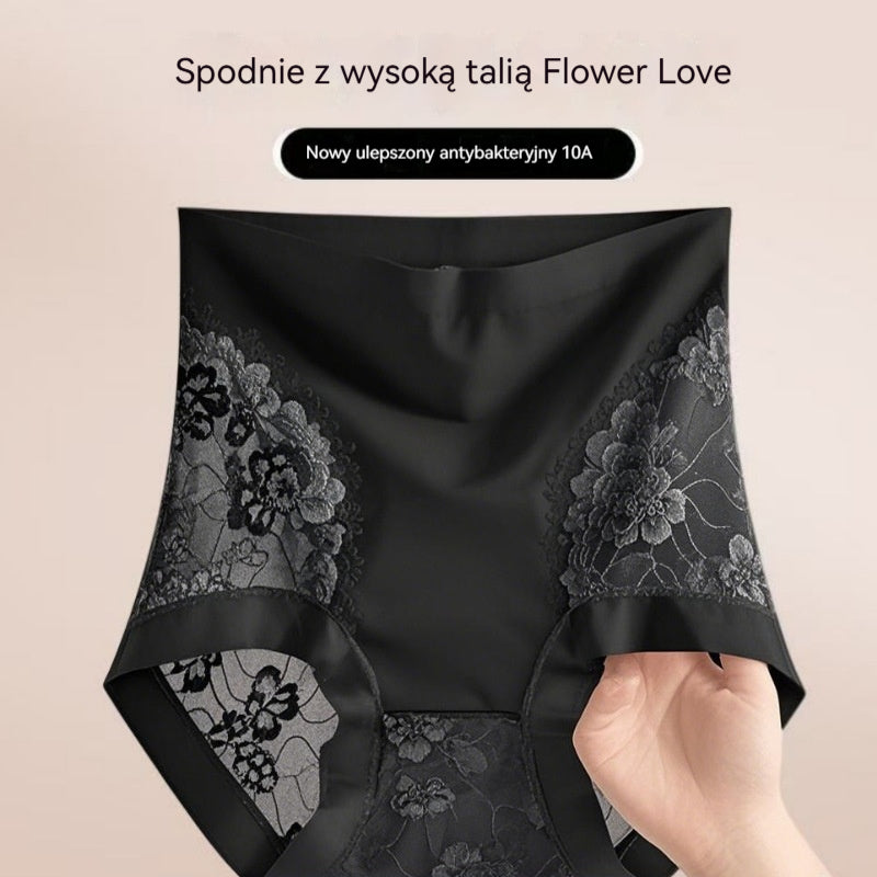 【Kup 2, a 3 dostaniesz gratis】Damskie, bardzo elastyczne, bezszwowe majtki koronkowe modelujące brzuch, modelujące sylwetkę i podnoszące pośladki