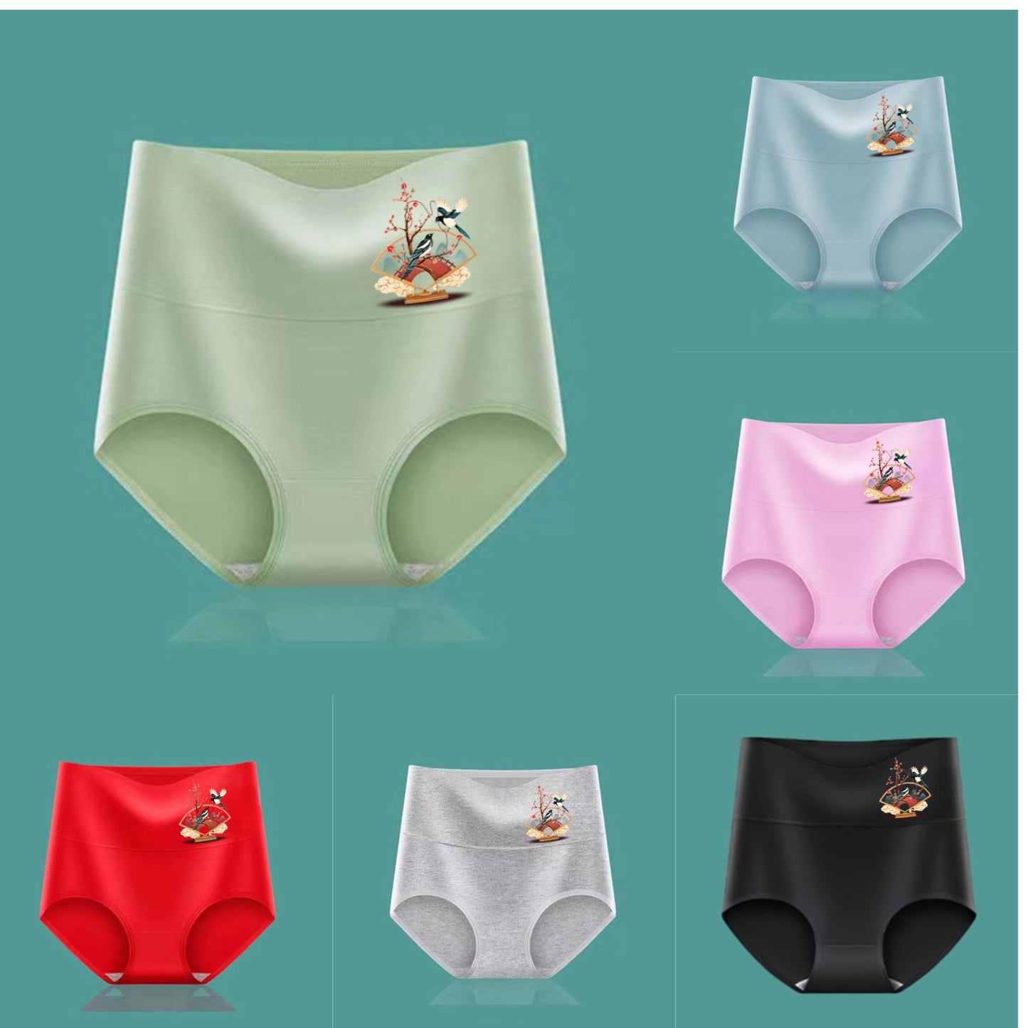 💖【6 kosov】Dvigovalnik zadnjice z visokim pasom iz visokokakovostnega bombaža✨️ (40-100 kg)