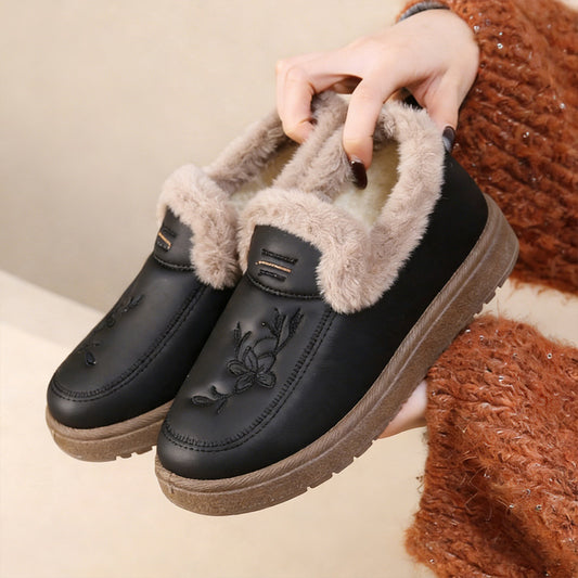 ❄️👢🔥Te nowe damskie buty z bawełnianą podeszwą mają wełnianą podszewkę i mocną antypoślizgową podeszwę, idealne dla kobiet w średnim i starszym wieku.