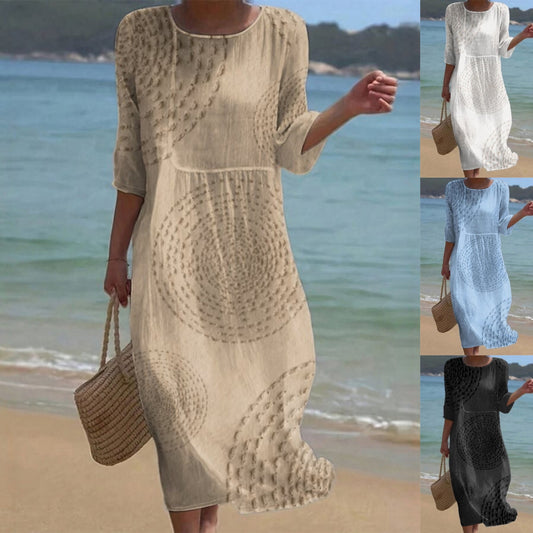 👗【XS-4XL】Elegantna poletna obleka za prosti čas - zračna, udobna, vsestranska in vitka.