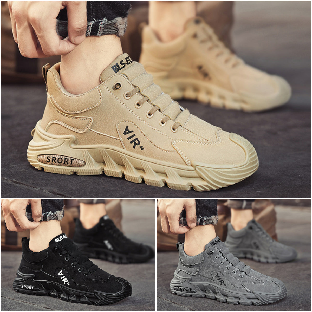 ✨🥾【39-44】Nowe męskie buty codzienne, oddychające i wygodne, materiał wodoodporny
