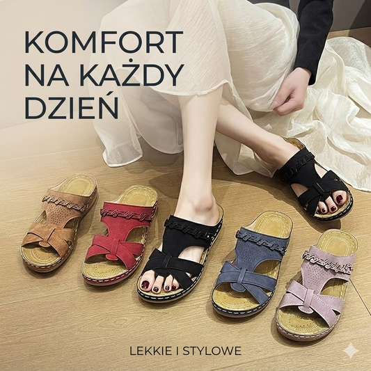 💥【36-43】 Lekkie i miękkie damskie klapki na płaskiej podeszwie
