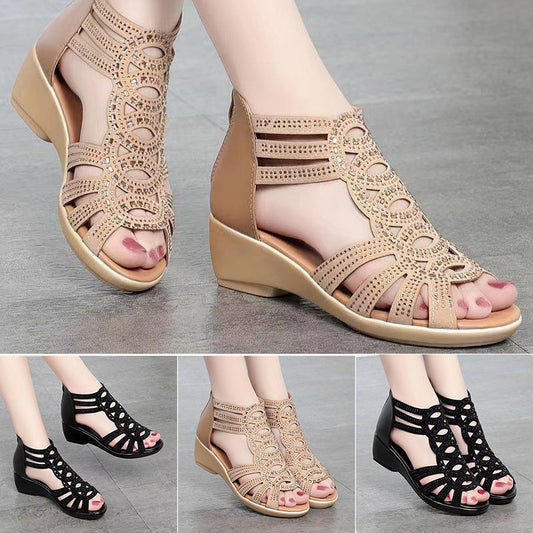 🔥👡【Rozmiary 35-42】Nowe modne sandały damskie w jednolitym kolorze