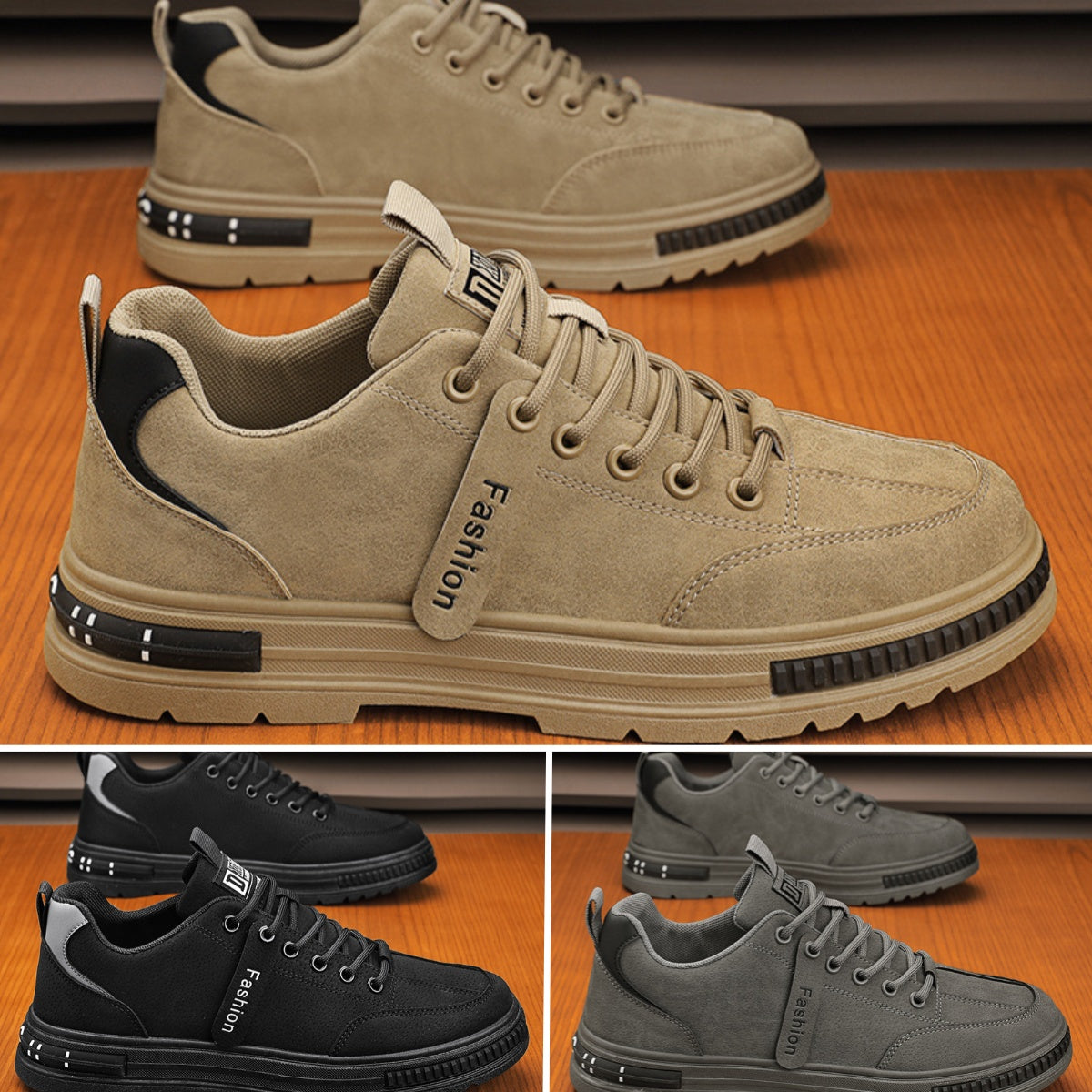 (Buty męskie) 🎉【39-44】Męskie miękkie skórzane trampki