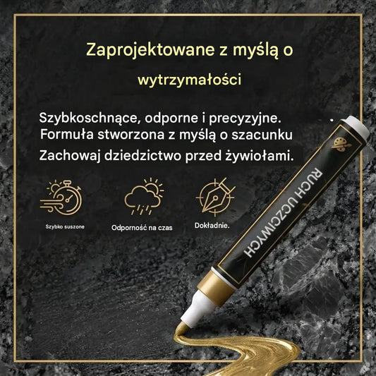 【Kup jeden, drugi otrzymasz gratis】🖍️Wodoodporny i odporny na blaknięcie pisak do naprawy oraz odnawiania napisów na płytach kamiennych.