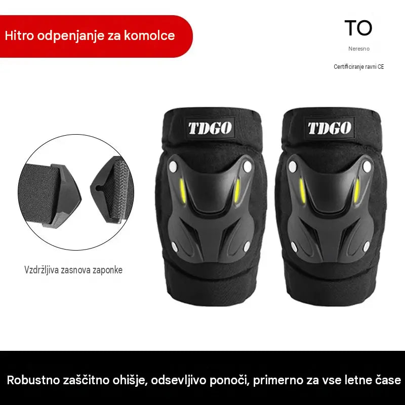 Fluorescentni zaščitni ščitniki za kolena za vse letne čase