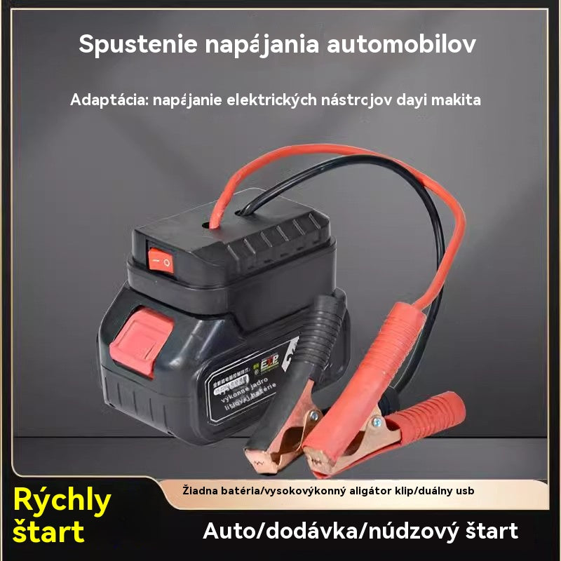 🚗🧰Multifunkčný konvertor skokového spustenia autobatérie【(Dual USB Interface)】