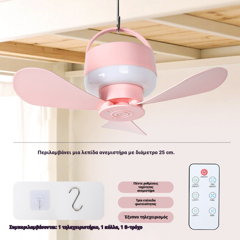 ⏰ Časovno omejena ponudba: Polnilni stropni ventilator z LED lučko! 🌬️✨