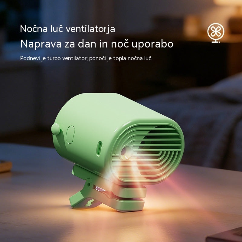 🌀 Ventilator za prostoročno uporabo z LED zaslonom, vgrajeno sponko in 199 nastavljivimi stopnjami