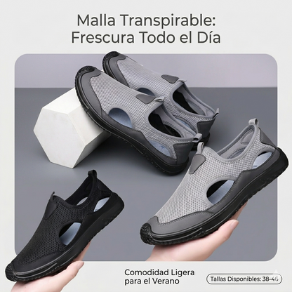 👟Oferta especial de verano🏆【Tallas 38-46】Nuevas sandalias de verano 2026 para hombre, malla transpirable, ligeras y antideslizantes.