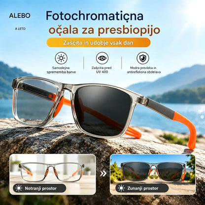 🕶️ Fotokromatska, izjemno lahka očala za branje z visoko ločljivostjo, posebej zasnovana za starejše.