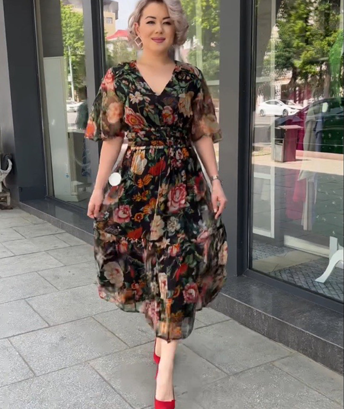 💐【S-5XL】👗 2025 Nowe sukienki szyfonowe z nadrukiem