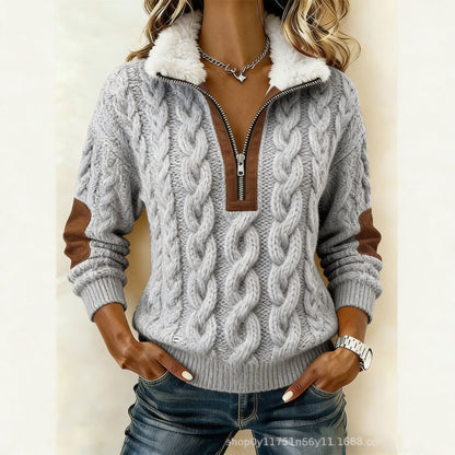 🔥🔥 Elegantna ženska pletenina z dolgimi rokavi in ohlapnim krojem