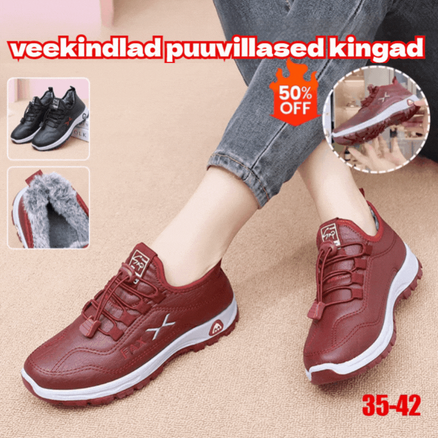 【35-41】Naiste käsitsi valmistatud ehtsast nahast sametist puuvillased kingad, uus stiil talvel