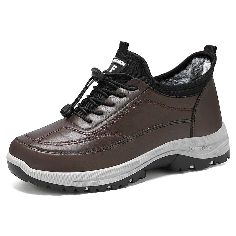 🔥❄️【40-45】2025 nowe męskie ciepłe buty zimowe, zamszowa podszewka, wodoodporne i antypoślizgowe, odpowiednie do aktywności na świeżym powietrzu