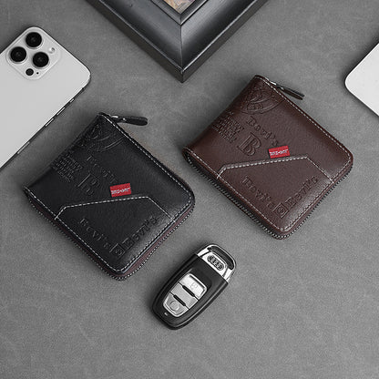 🔥🔥Nova in elegantna moška kratka denarnica z zadrgo v retro slogu.