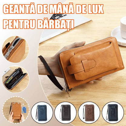 💼Nova ročno izdelana večnamenska moška denarnica iz pravega usnja