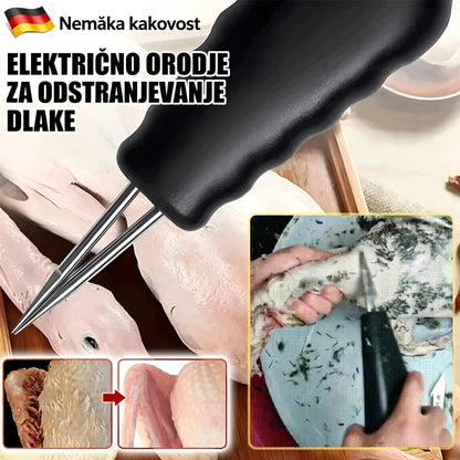 🐓🦆Prenosni električni pulilec perja za kokoši, race, gosi in perutnino (polnjenje prek USB-ja)