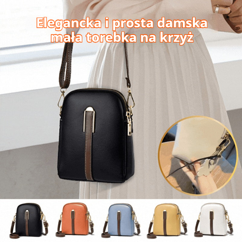👜⏰Modna damska torebka z prawdziwej skóry