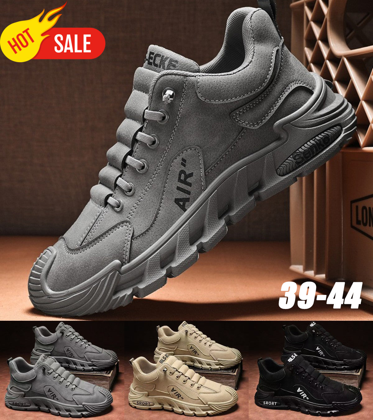 🔥🔥(39-44) Męskie wodoodporne i oddychające buty casualowe, miękkie podeszwy, wygodne w noszeniu