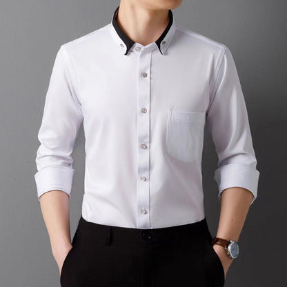 【S-4XL】👕2024 nowa, oddychająca męska koszula biznesowa na co dzień