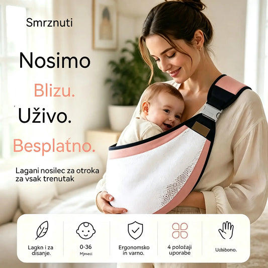 👶 Lahka ergonomska nosilka za dojenčke | Popolna za sprehode in potovanja ✈️