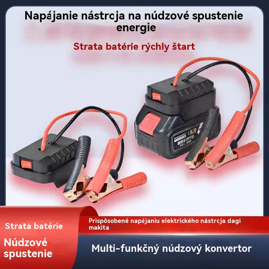 🚗🧰Multifunkčný konvertor skokového spustenia autobatérie【(Dual USB Interface)】
