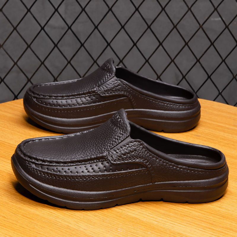 🔥👞【39-45】Novi stil udobnih i prozračnih ručno izrađenih muških papuča od prave kože