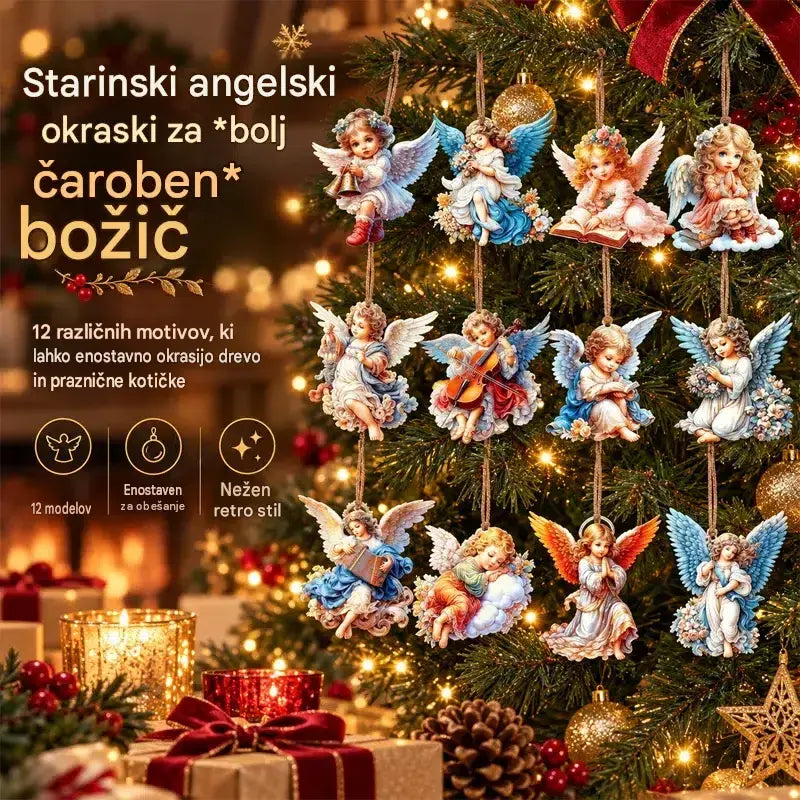 🎄【24 kosov】👼Obesek Viktorijin angel