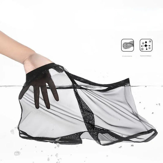😍 [Komplet 4 kosov] Moške boksarice iz materiala »Ice Silk« – hladilne, zračne in udobne