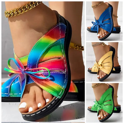 ☀️【36-43】Zapatillas planas con punta abierta a la moda para mujer