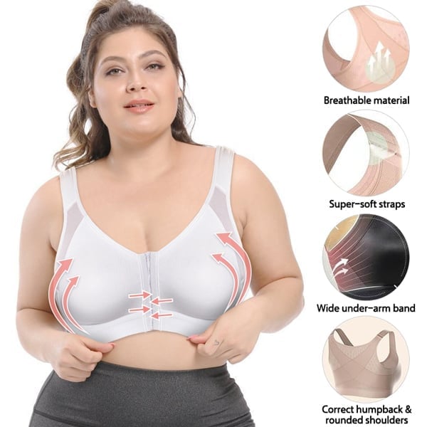 【Kupite 1, dobite 2 gratis】🥰(3 kosi)👙【40-120 kg】Modrček s popolno pokritostjo in podporo