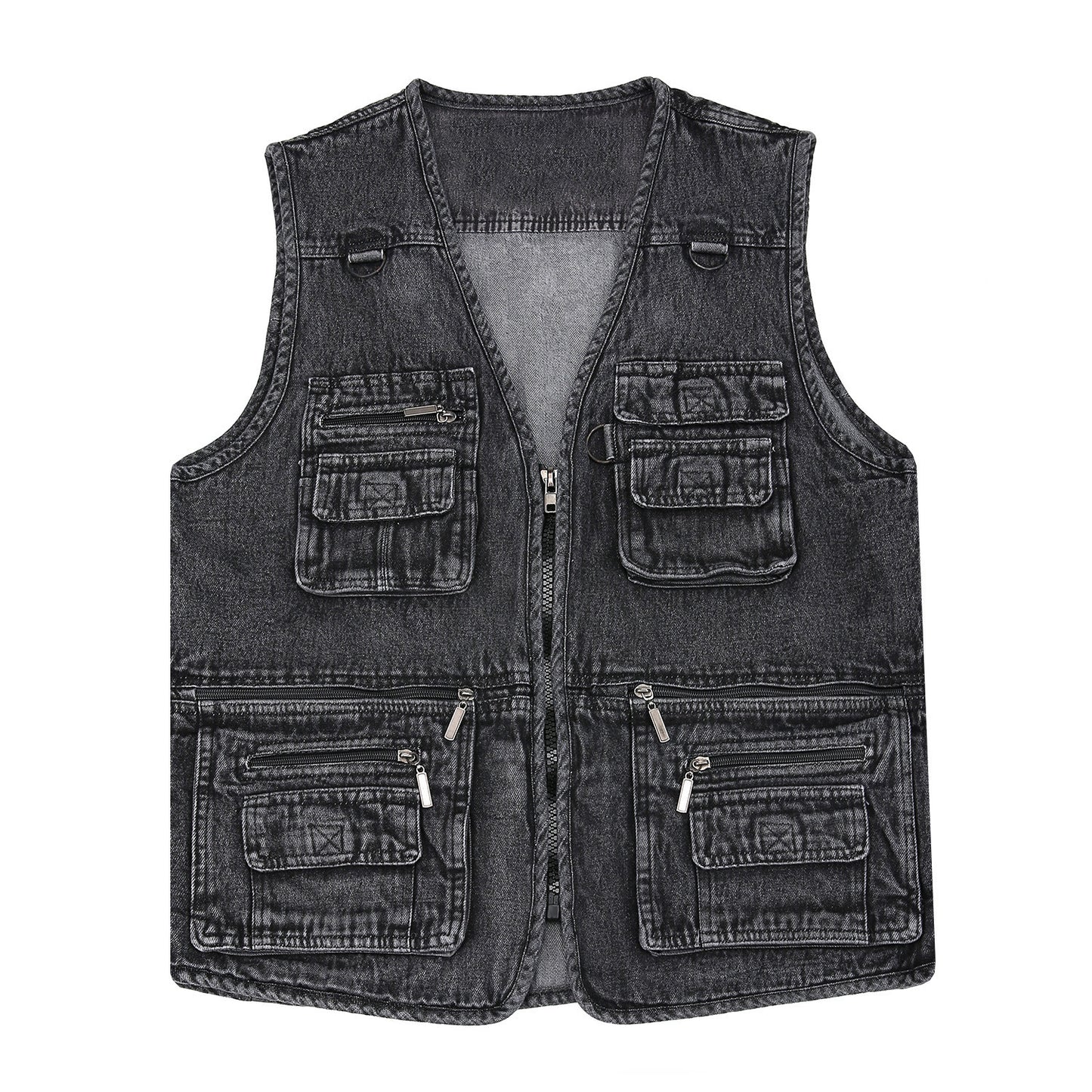 🔥【XL-7XL】2026 Moška denim jopica z več žepi
