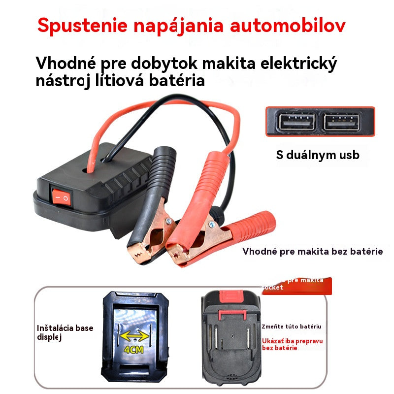 🚗🧰Multifunkčný konvertor skokového spustenia autobatérie【(Dual USB Interface)】