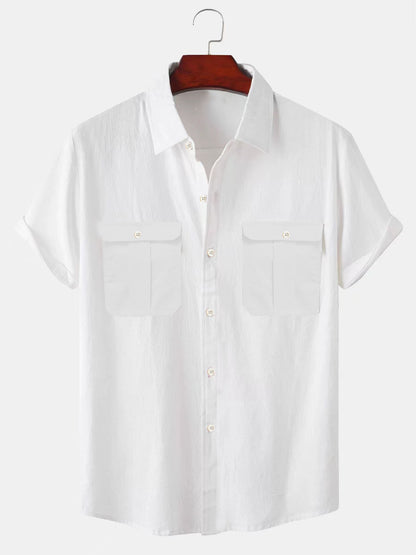 [🏖️🔥Wyprzedaż letnia] [M-5XL] Nowa letnia męska prosta lniana koszula - przyjazna dla skóry i miękka