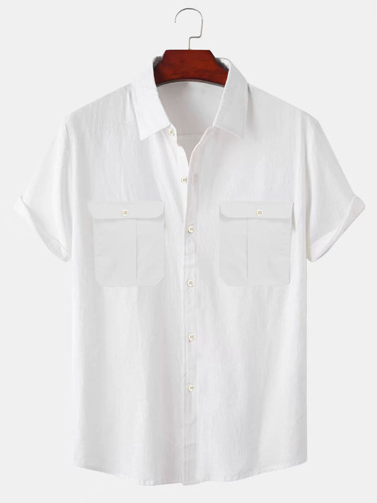 [🏖️🔥Wyprzedaż letnia] [M-5XL] Nowa letnia męska prosta lniana koszula - przyjazna dla skóry i miękka
